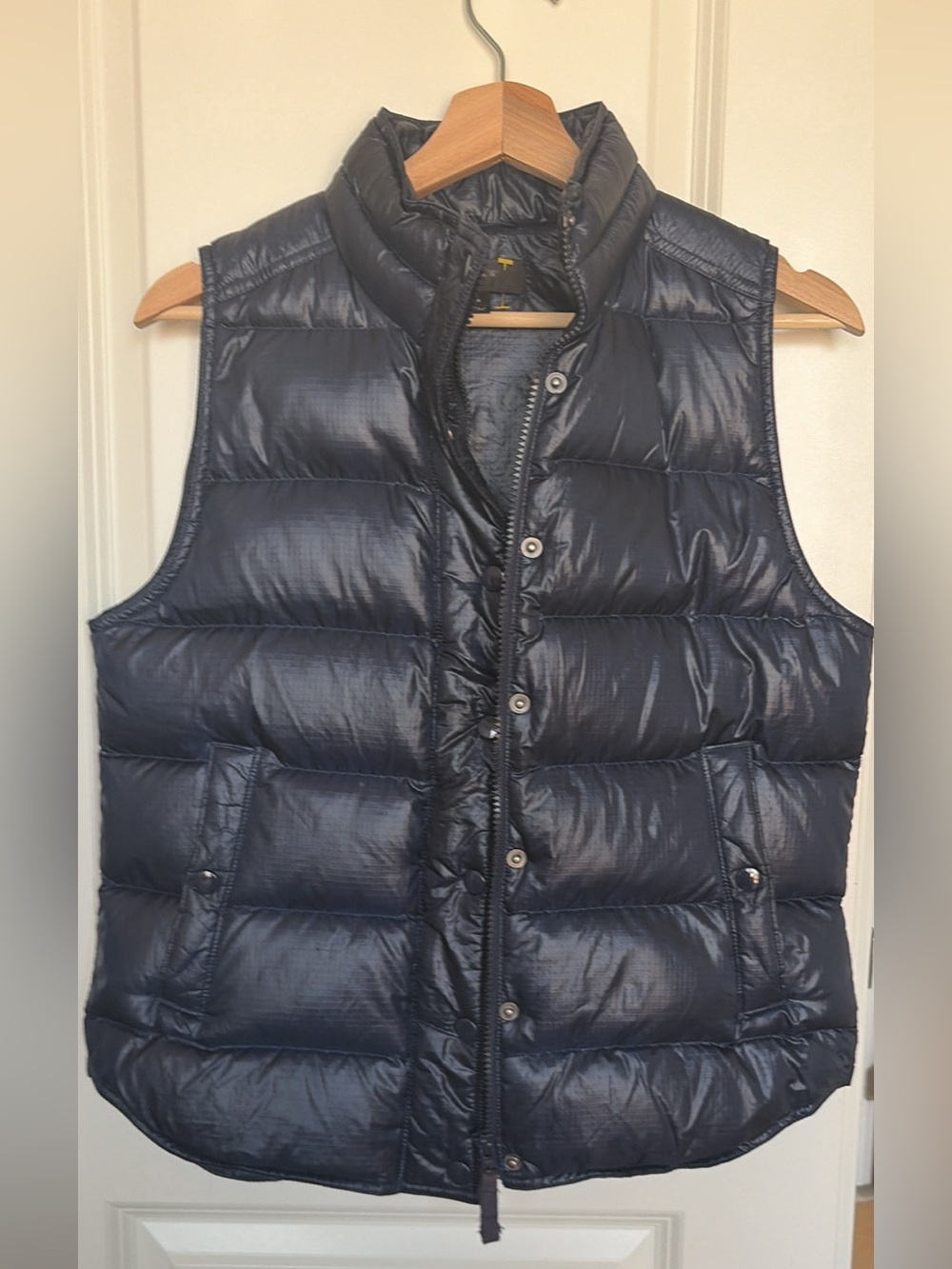J. Crew Dark Navy Quilted Puffer Vest